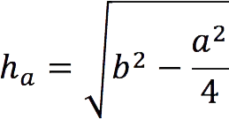 Formulas for finding the height of a triangle