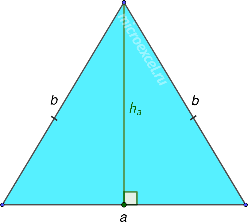 Formulas for finding the height of a triangle