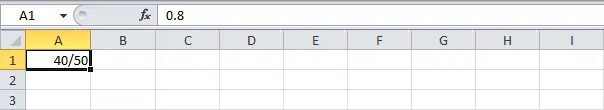 Fractions in Excel