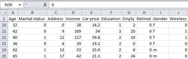 Freeze an area in Excel