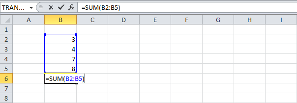 Function keys in Excel