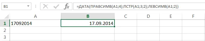 Functions to create and display dates and times in Excel