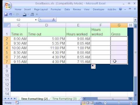 Excel-də tarix və saatlarla işləməyin əsasları