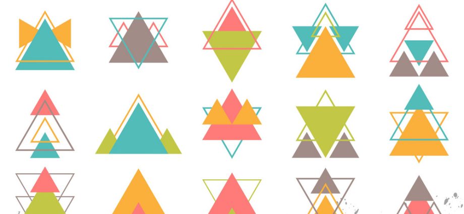 Gambar geometri: segitiga