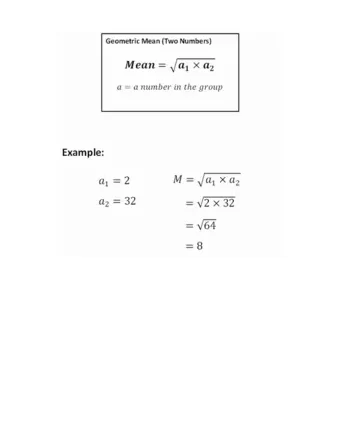 Geometric mean of numbers