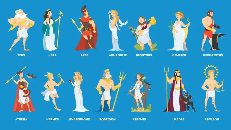 Great Olympian Gods of Ancient Greece