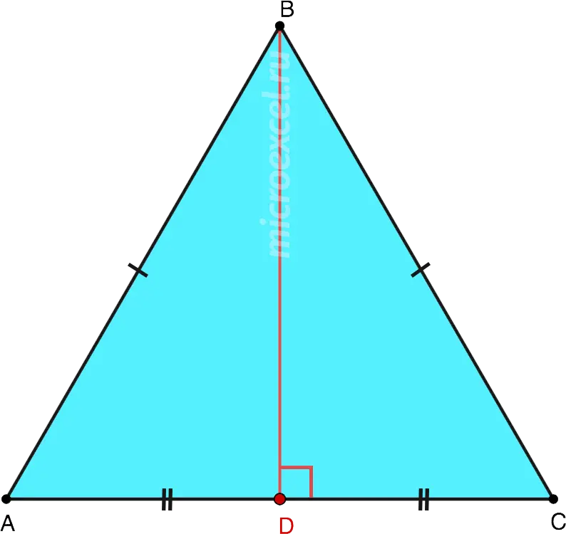 Height properties of an equilateral triangle