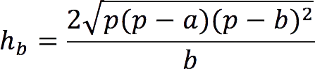 Height properties of an isosceles triangle