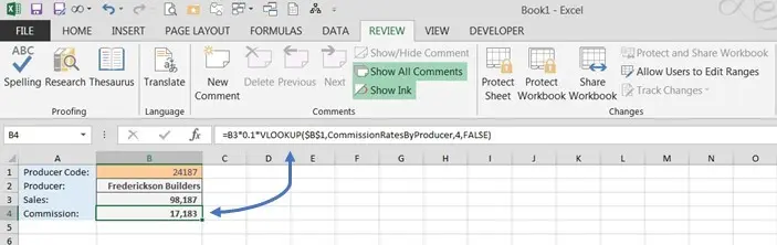 Hiding formulas in Excel