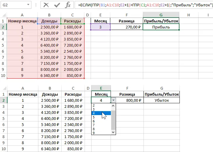 HLOOKUP function in Excel - complete instructions for use with examples