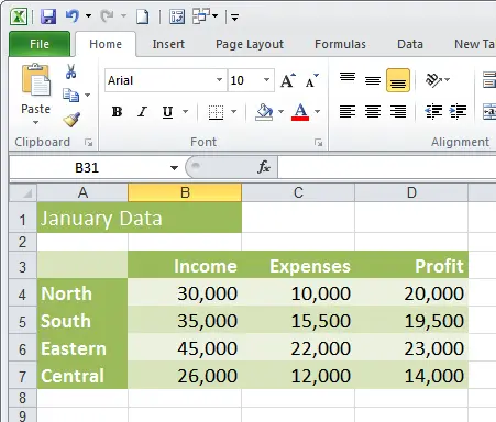 How Data Consolidation Works in Excel 2013 &#8211; 2003