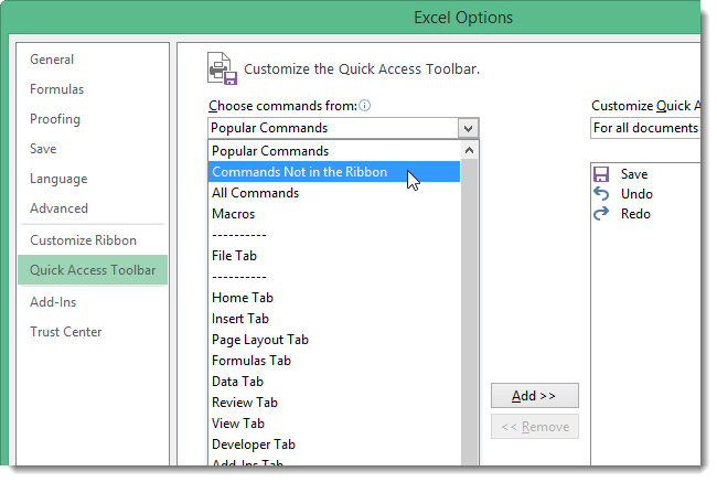 How to Add a Windows Calculator to the Quick Access Toolbar in Excel 2013