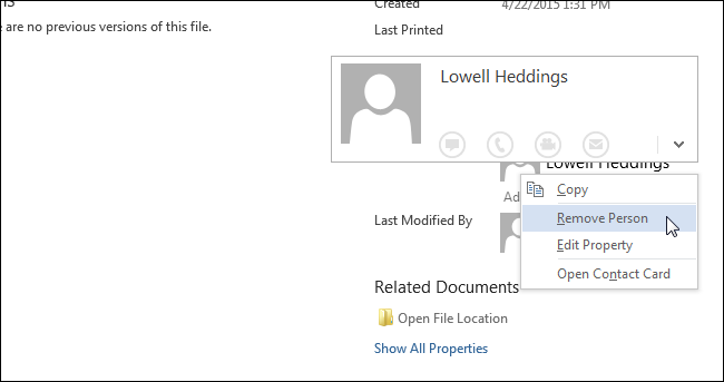 How to add and remove document authors in Microsoft Office