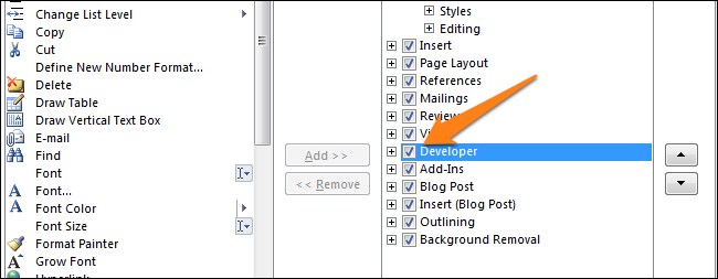 How to add checkboxes (checkboxes) to a Word document