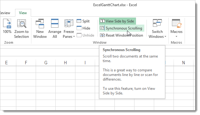 How to arrange Excel 2013 files side by side in different windows