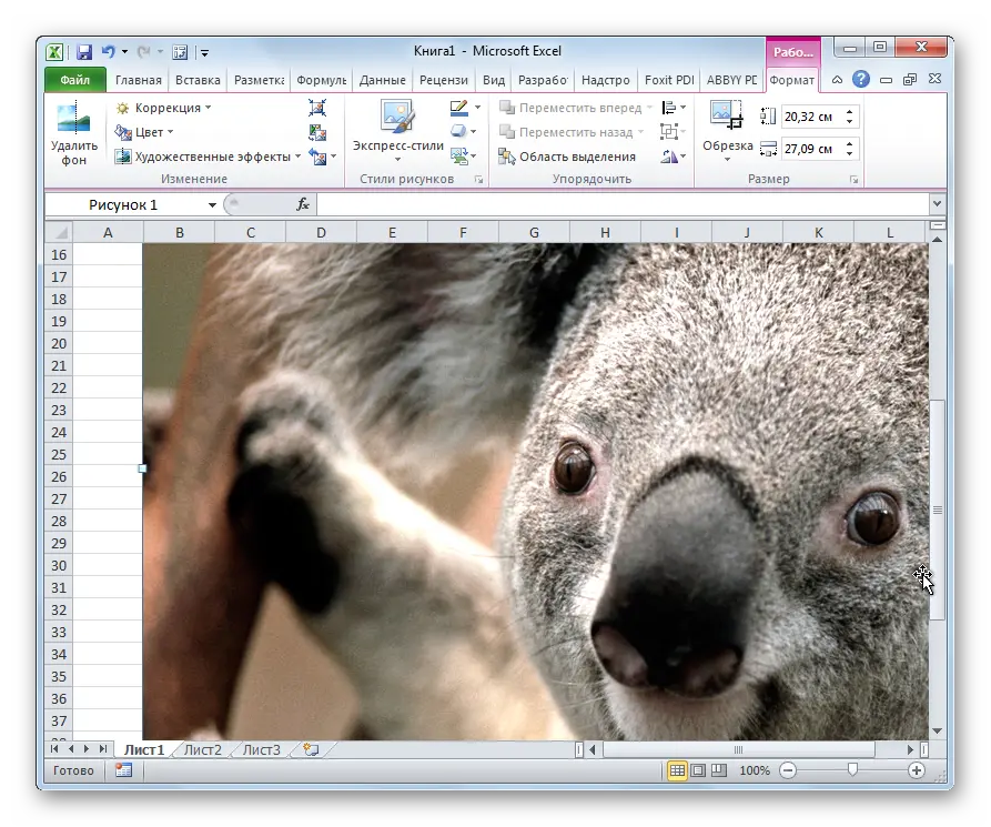 How to attach an image to a cell in an excel spreadsheet