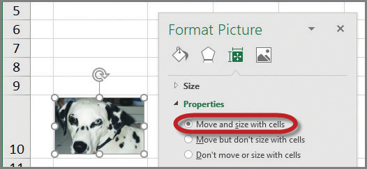 How to attach an image to a cell in an excel spreadsheet
