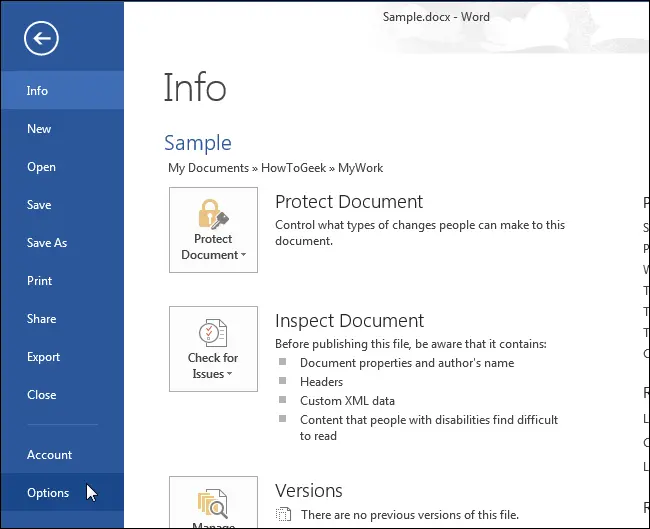 How to automatically create a backup in Word when you save a document