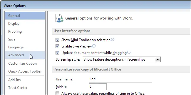 How to automatically create a backup in Word when you save a document