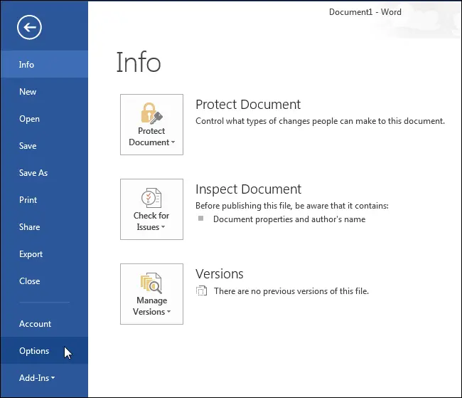 How to automatically insert two spaces after a dot in Word 2013