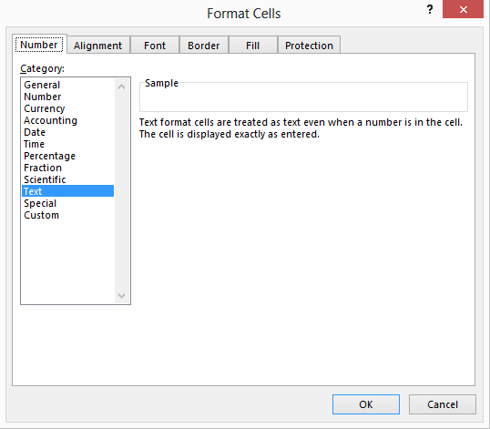 ​How to avoid automatic data formatting in Excel