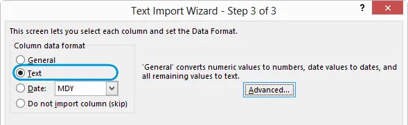 ​How to avoid automatic data formatting in Excel