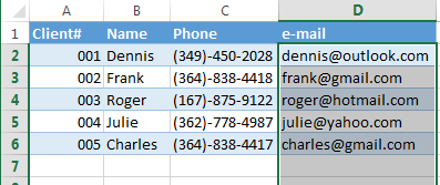 How to avoid duplicates appearing in a column in an Excel sheet