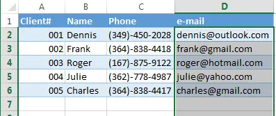 How to avoid duplicates appearing in a column in an Excel sheet