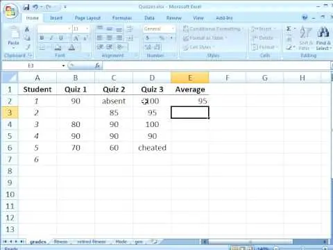 How to calculate arithmetic mean in Excel