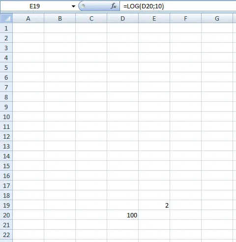 How to calculate logarithm in Excel. LOG function for calculating the logarithm in Excel