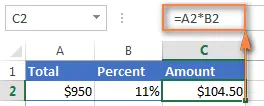 How to calculate percentage in Excel?