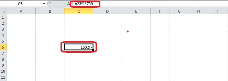 How to calculate percentage of a number in Excel. How to calculate share in excel