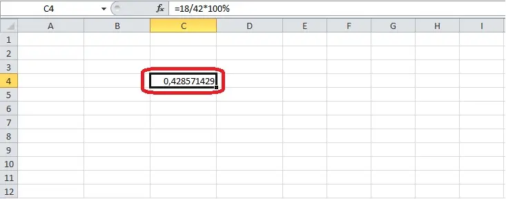 How to calculate percentage of a number in Excel. How to calculate share in excel