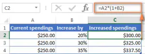 How to calculate percentages in Excel - with formula examples