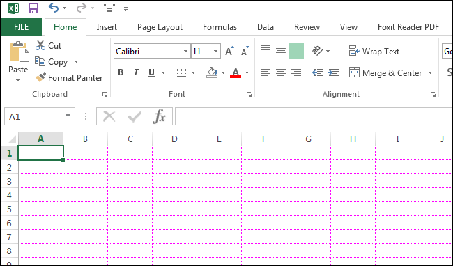 How to change the color of grid lines in Excel