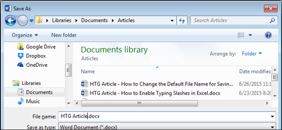 How to change the default file name when saving Word documents