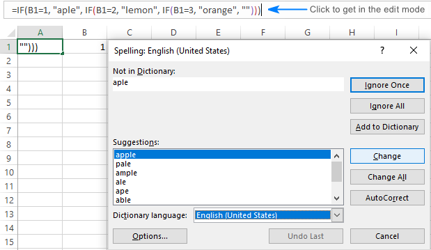 How to Check Spelling in Excel