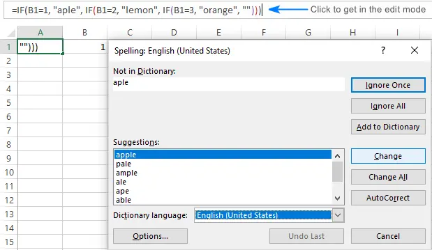 How to Check Spelling in Excel