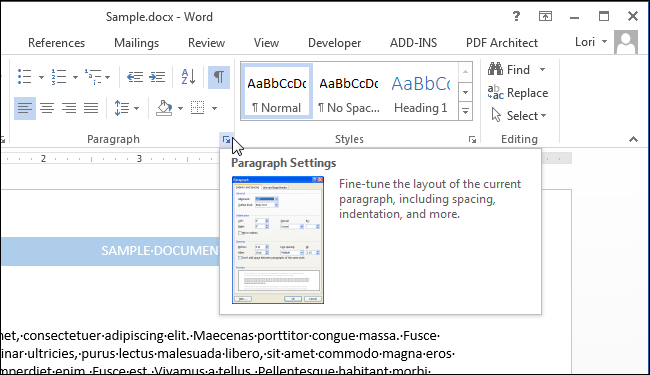 How to collapse and expand document sections in Word