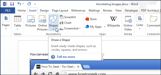 How to comment on a picture in Word