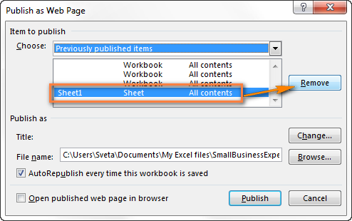 How to Convert Excel Tables to HTML