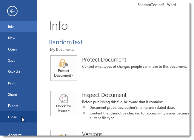 ​How to convert text from a PDF file to an editable Word 2013 document