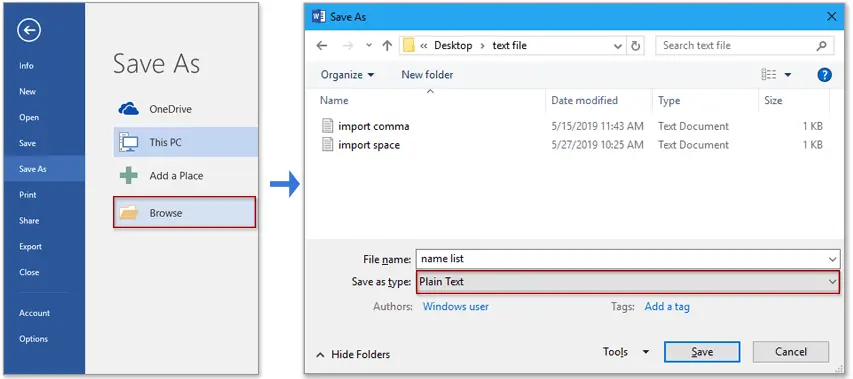 How to Convert Word File to Excel