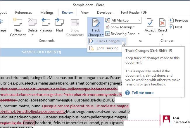 How to copy and paste corrected text in Word 2013