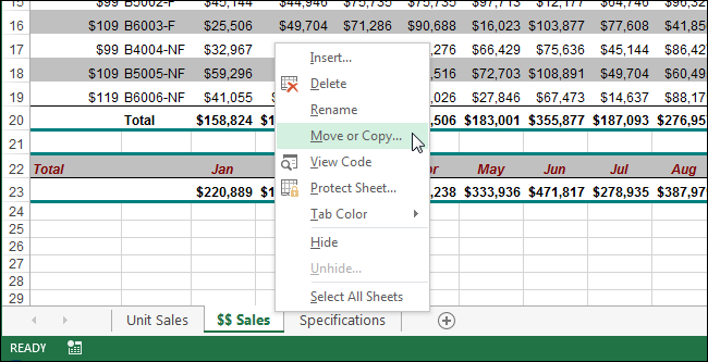 How to copy or move a worksheet to another workbook in Excel