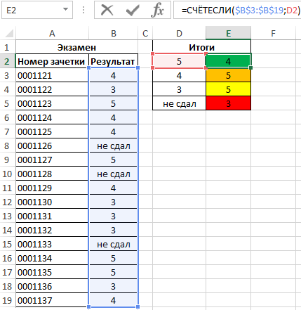 How to count the number of values ​​in an Excel column. 6 ways to count the number of values ​​in an Excel column