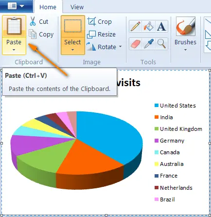 How to create a graphic file from an Excel chart or export it to Word or PowerPoint