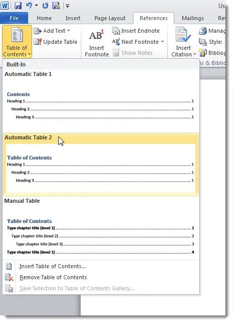 How to Create a Master Document in Word 2010 from Multiple Documents