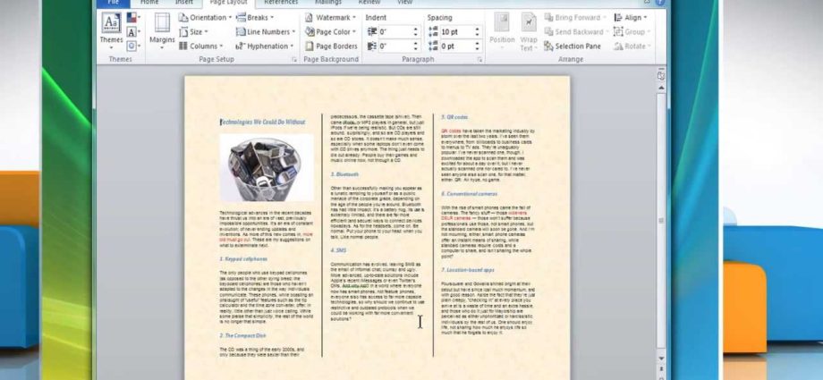 نحوه ایجاد بروشور قابل چاپ در Microsoft Word