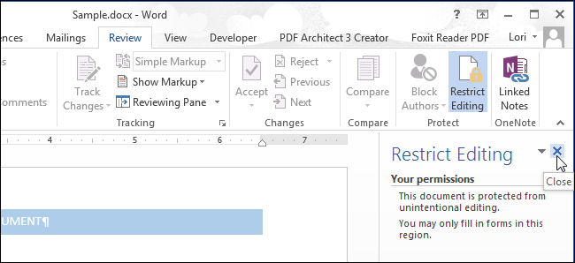 How to create a read-only document in Word that can be opened without a password